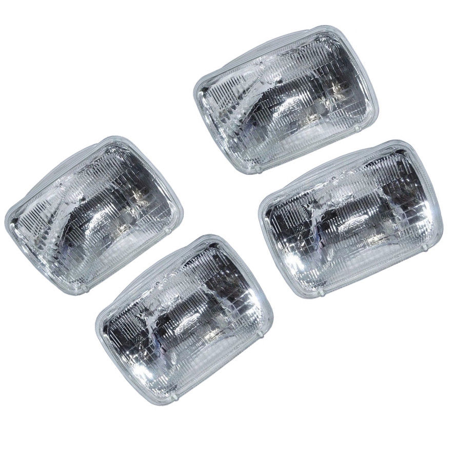 7X6 Sealed Beam Hi Low Beam Glass Headlights Headlamp Bulbs Set of 4(two pairs)