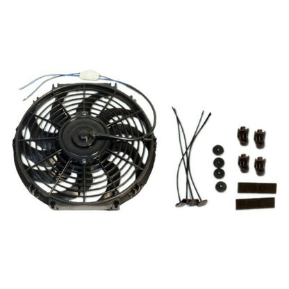 DEMOTOR 16 Inch Electric Radiator S Blade Cooling Fan 12V 3000 CFM with Relay Thermostat Kit