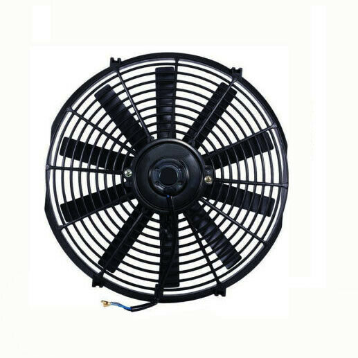 DEMOTOR Electric 14" Straight Blade Reversible Cooling Fan 12v 1900cfm Thermostat Kit