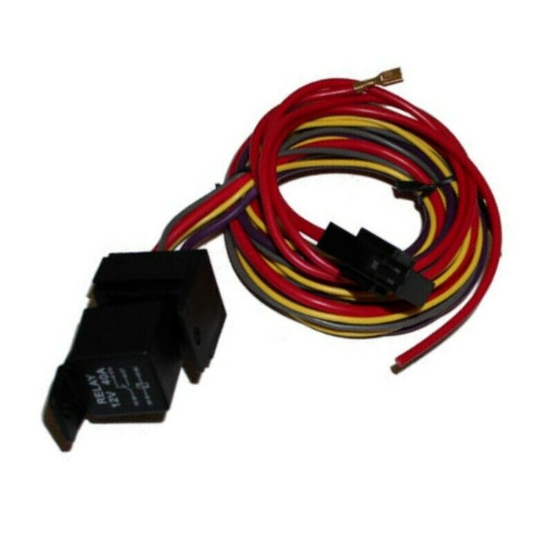 DEMOTOR Cooling Fan Thermostat Relay Kit,Fan Temperature Switch,Temp Sensor,200 Degree