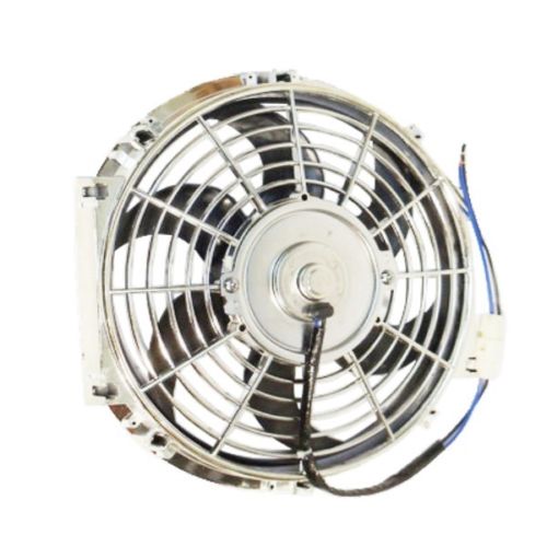 2 Pcs 12V Electric Cooling Fan with Mounting Kit & A Full Aluminum Racing Radiator