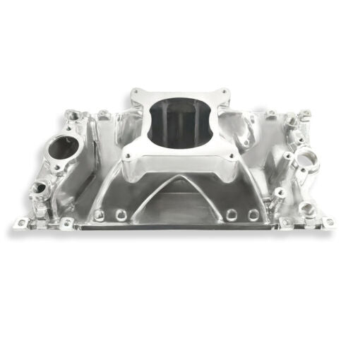 For SBC Small Block Chevy 350 383 High Rise Vortec Intake 3000-7500+Rpm Polished