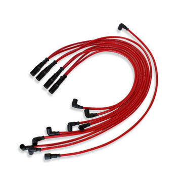 9.5mm Spark Plug Wires Set 90 to Straight For Chevy SBC BBC 350 383 400 V8 RED