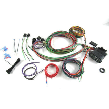 Universal 12 Circuit Wiring Harness Street For Rod Hot Rod Rat Rod Spade Fuses