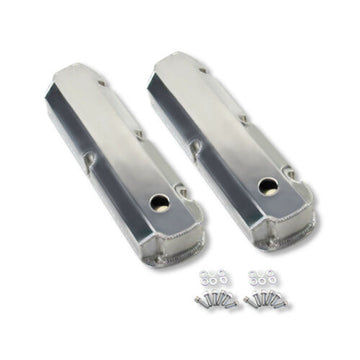 Fabricated Tall Aluminum Valve Covers w/ Holes For SBF Ford 289 302