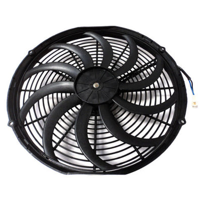 Heavy Duty 16" Electric Curved S Blade Radiator Cooling Fan & 12-3/4" X 5" X 3/4" Transmission Oil Cooler