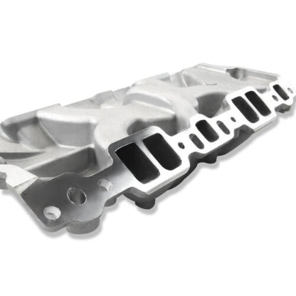 Satin Intake Manifold Dual Plane For 1957-95 Small Block Chevy SBC 283 350