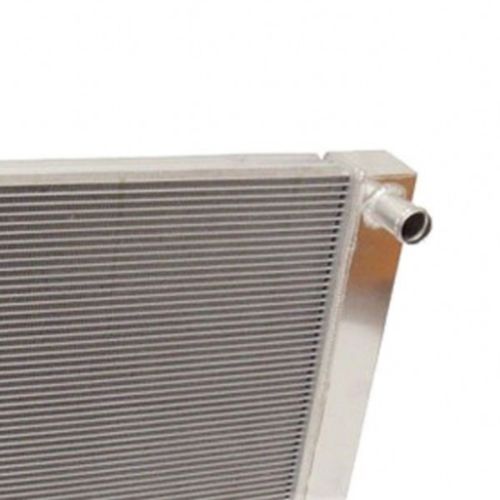 For Ford / Mopar Fabricated Aluminum Radiator Overall Size 25" x 19" x3" With 16 Inch Electric Fan