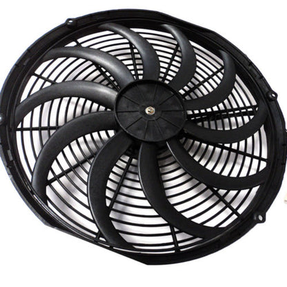 Heavy Duty 16" Electric Curved S Blade Radiator Cooling Fan & 15-1/2" x 5" x 3/4" Transmission Oil Cooler