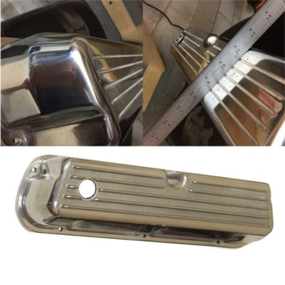 1962-1985 SBF 289 302 351W Tall Finned Valve Covers Polished Aluminum