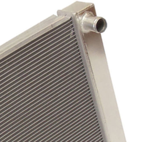 Universal Ford / Mopar Fabricated Aluminum Radiator 31" x 19" x3" Overall w/ 16 inch electric fan
