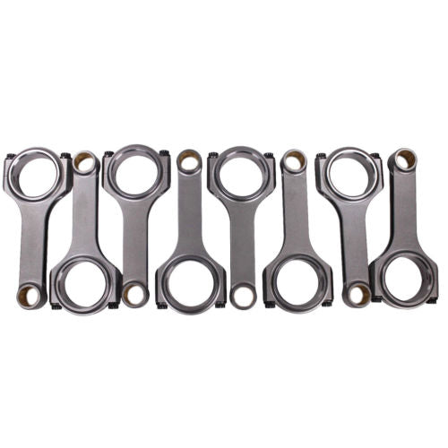 H Beam 6.800" 2.200" .990" Bronze Bush 4340 Connecting Rods For Chevy BBC 454