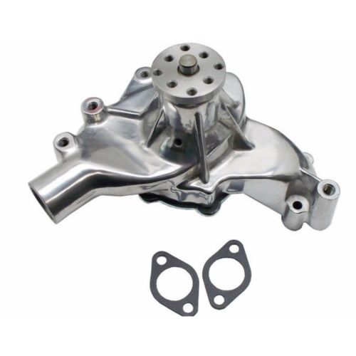 BBC Big Block Chevy Chrome Long Water Pump High Volume LWP & BBC Long Water Pump Top Bracket