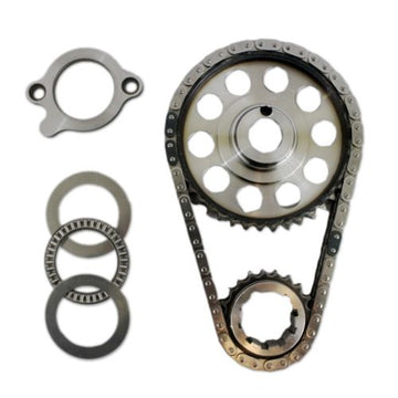 Ford SB 289 302 351 Windsor Double Roller 9 Keyway Billet Steel Timing Chain Kit