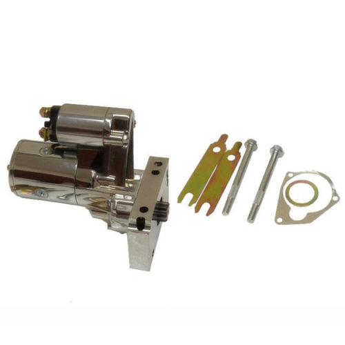 SBC BBC Chevy 2HP Gear Reduction High Torque Chrome Mini Starter 153 168