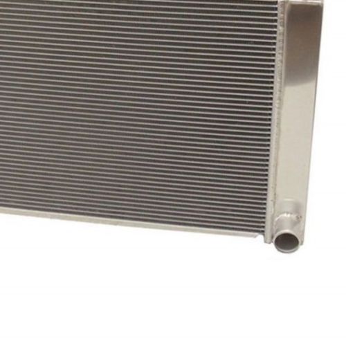 For SBC BBC Chevy GM Fabricated Aluminum Radiator 22" x 19" x3" Overall & Chrome 16" Radiator Cooling Fan