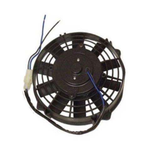 Dual 8" Heavy Duty Straight Blade Electric Radiator Cooling Fans &Thermotat Kit