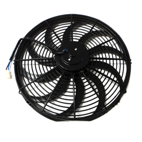 16" Electric Curved S Blade Radiator Cooling Fan & 15-1/2" x 5" x 3/4" Transmission Oil Cooler