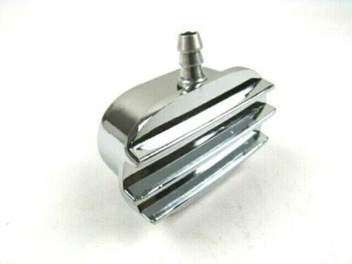 1.25'' Retro Finned Oval Top Valve Cover PCV Breather Chrome For Chevy Ford