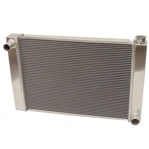 Fabricated Aluminum Radiator 30" x 19" x3" Overall For SBC BBC Chevy GM & Electric Curved S Blade 16" Radiator Cooling Fan