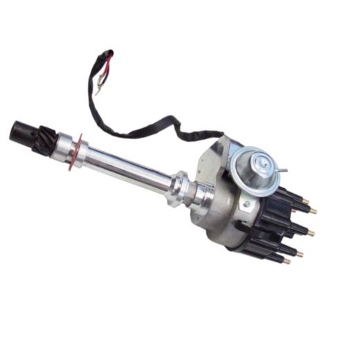 For SBC BBC Chevy HEI Distributor V8 Ready To Go 350 454 & Internal Module,Black Cap