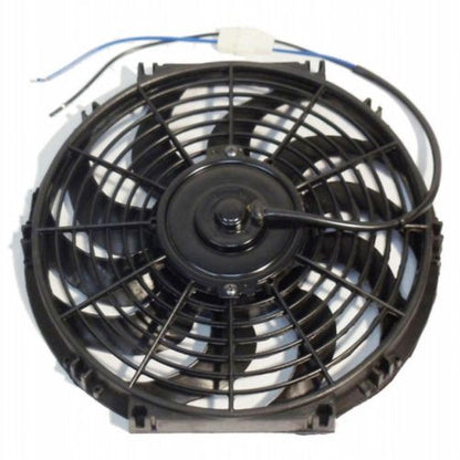 12" Electric Curved Blade Reversible Cooling Fan 12v 1400cfm with Thermostat Kit