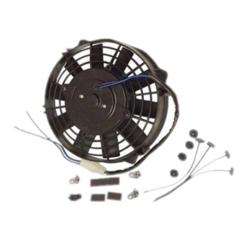 2 Sets of 8" Heavy Duty Straight Blade Electric Radiator Cooling Fan 12v with Thermostat Kit