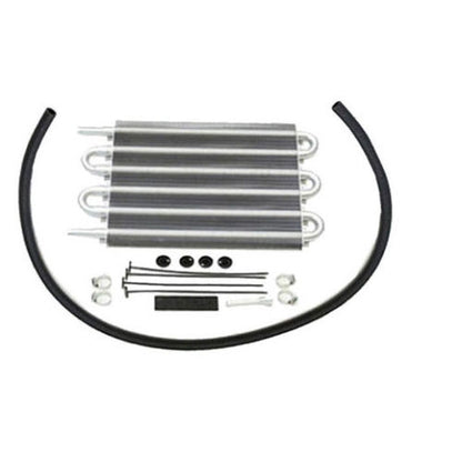 Electric Curved 10" Chrome radiator Cooling fan 12V 80W 850 CFM &Transmission Oil Cooler