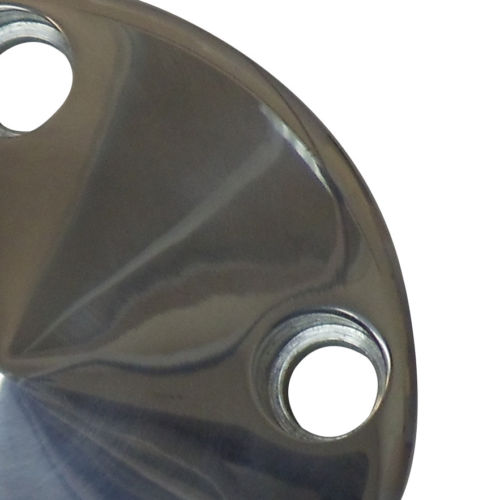 Polished Alum SBC Chevy 283-350 Long Water Pump Pulley Nose 69-85 Cone Hot Rod