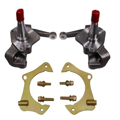 Ford Mustang II/Pinto Forged 1 Piece 2" Drop Spindles & 11" Caliper Bracket Kit