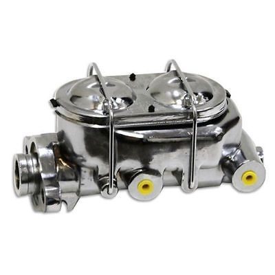 9" Single Diaphragm Universal Chrome Brake Booster & GM Chevy Chrome Cast Iron Dual Bail Cap Master Cylinder