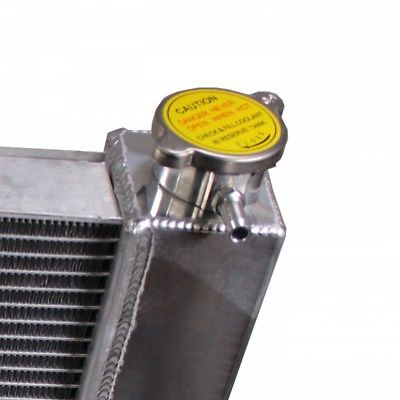 For SBC BBC Chevy GM Fabricated Aluminum Radiator 21" x 19" x3"&Heavy Duty 16" Radiator Cooling Fan