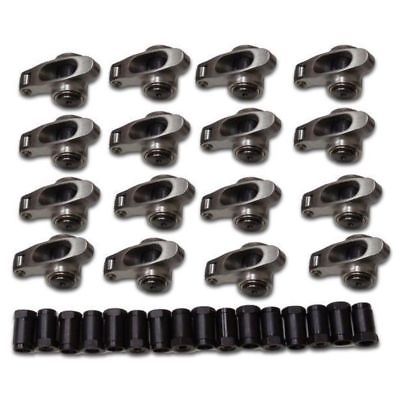 Small Block Chevy 283 327 350 Stainless Steel Roller Rocker Arms 1.6 Ratio 3/8"