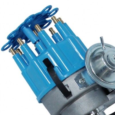 Ready To Run Pro Electronic Distributor Fits FORD 351W 7000 SERIES Blue Cap