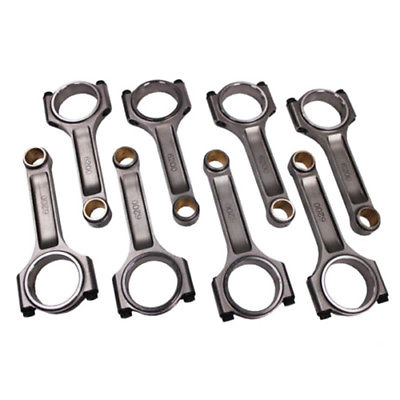 Set of 8 I Beam Race 6.200" 2.100" .927" Bronze Bush 4340 Connecting Rods(with bolts) Chevy SBC 350