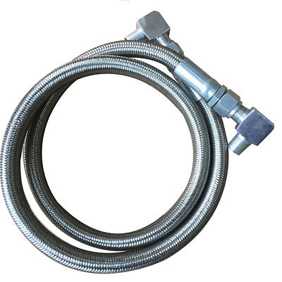 Braided Transmission Cooler Hose Lines, Including a an Fitting, 24" L