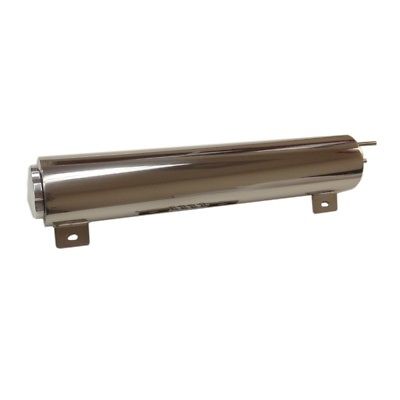 2"X 10" Stainless Steel Radiator Overflow Tank Catch Can Universal Reservoir 20oz