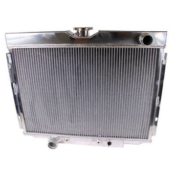 Universal 3 Row Polished Aluminum Radiator for 67-70 Ford Mustang 390 428 429 V8 AT/MT