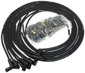 8mm Silicone Spark Plug Wires 90 Degree Boot Black