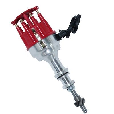 For Ford 351w 408w Billet Performance Racing Distributor Ready To Run Red Cap