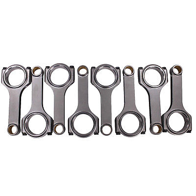 H Beam 6.250" 2.100" .927" Bronze Bush 4340 Connecting Rods for Chevy SBC