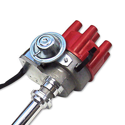 For Chevy V6 3.8L 4.3L Ready to Run Electronic Distributor (Vacumm) RED CAP