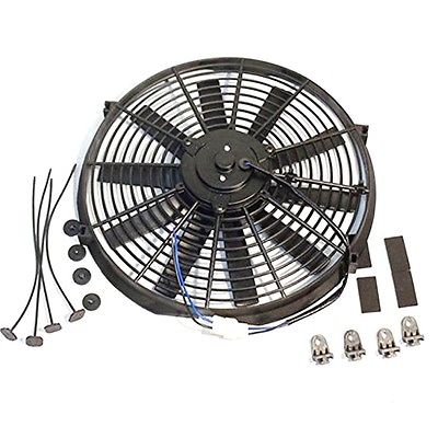 16" Straight Blade Reversible Cooling radiator Fan 12v 3000cfm