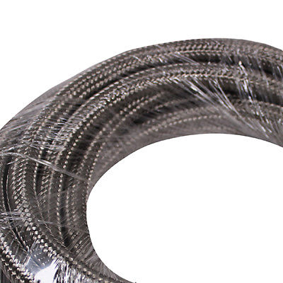 5 Feet 10-AN Braided Stainless Steel Turbo Oil Fuel Gas Line Hose 1500 PSI