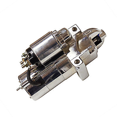 SB/BB 283 327 305 350 396 427 454 Chevy Staggered Bolt Mini Starter 3HP Chromed