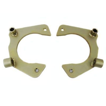 Mustang II Flat Steel Caliper Brackets for GM Metric Calipers