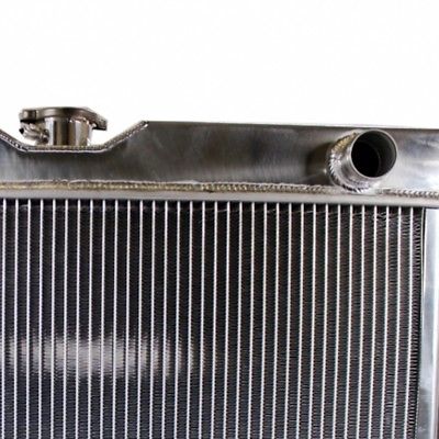 Universal 3 Row Polished Aluminum Radiator for 67-70 Ford Mustang 390 428 429 V8 AT/MT