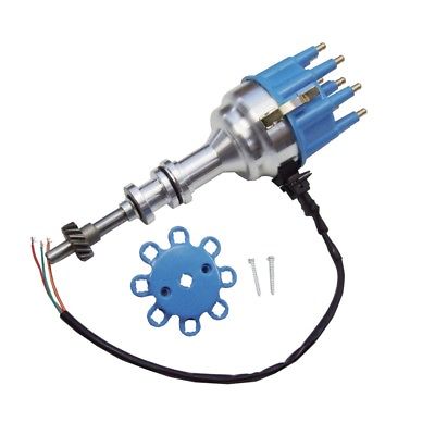 For FORD 351c 460 BILLET PERFORMANCE RACING DISTRIBUTOR READY TO RUN BLUE CAP