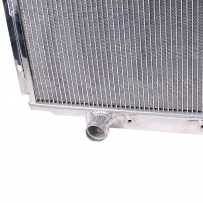 Universal 3 Row Polished Aluminum Radiator for 67-70 Ford Mustang 390 428 429 V8 AT/MT