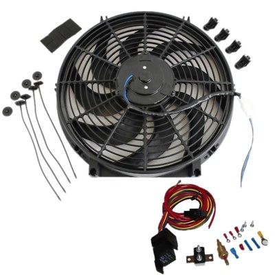 Heavy Duty Electric Wide Curved Blade FAN 2000CFM Reversible /Thermostat Kit